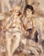 Jules Pascin Two gitana oil painting